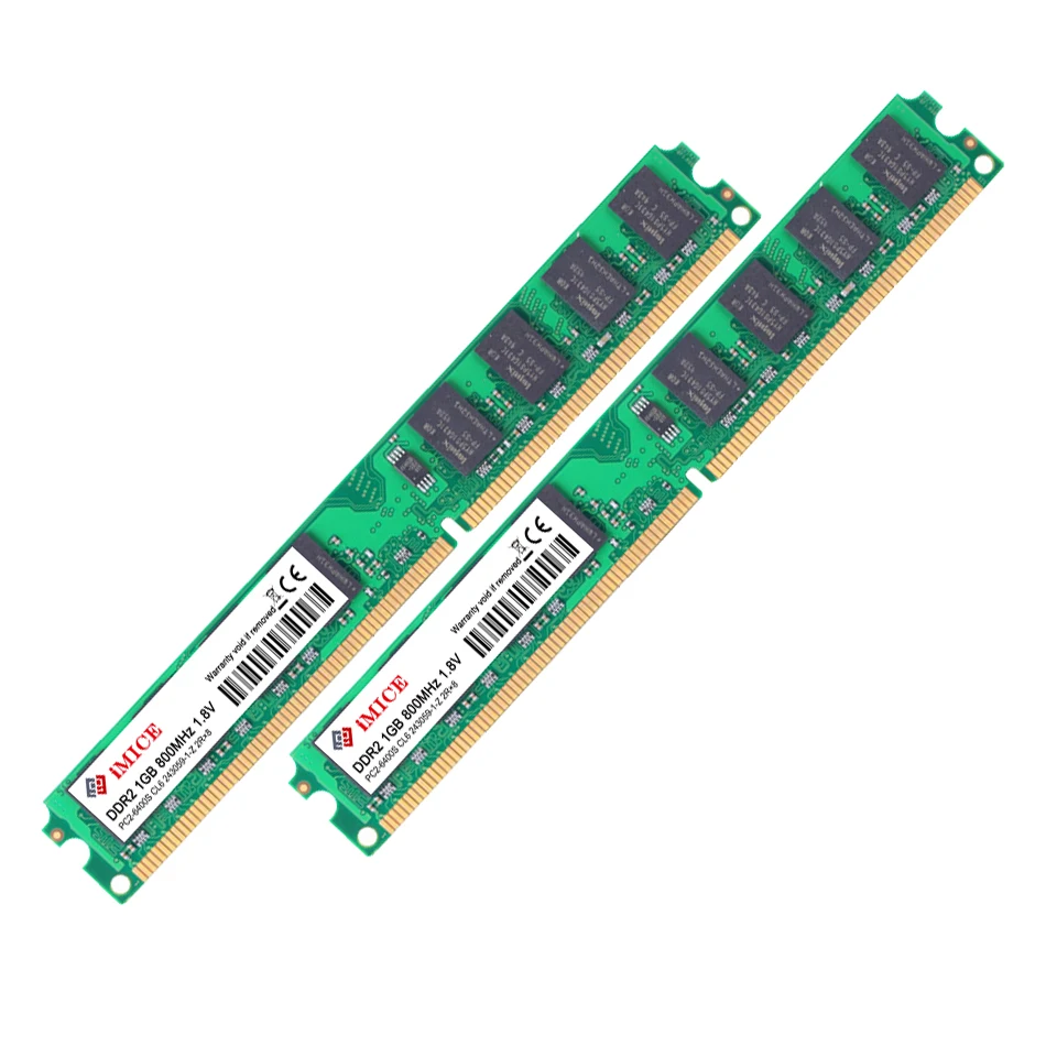 SNOAMOO Настольный ПК DDR2 2X2 Гб ОЗУ 800 МГц 667 МГц PC2-5300U CL6 240Pin 1,8 в память для AMD и Intel совместимая Компьютерная память