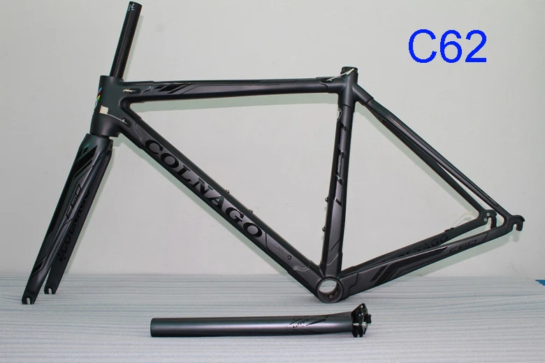 Excellent Black Red Colnago C60 bike frame 3K Carbon Road Frame fit both di2 mechanical Group C628 color racing bicycle Frame 2