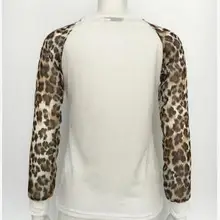 Горячий стиль Весна корейской моды с длинными рукавами Кружева Сращивание круглым воротом и тела t