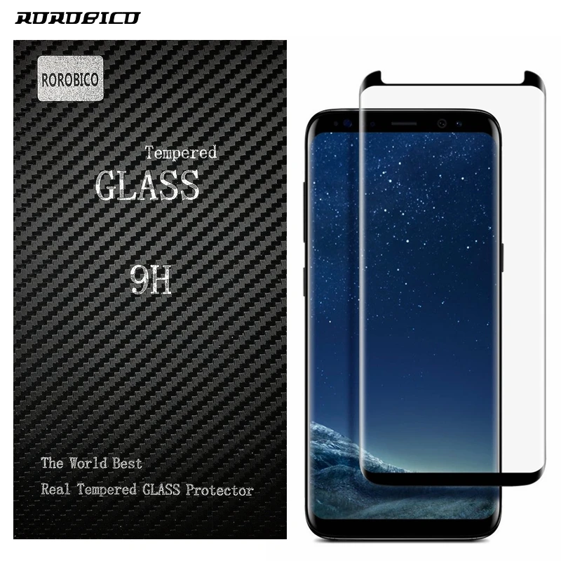 imágenes para Vidrio templado para samsung s8 rorobico para samsung galaxy s8 más Caja de Cristal Protector de la Película No amigable G9550 Completo cubierta imágenes para Vidrio templado para samsung s8 rorobico para samsung galaxy s8 más Caja de Cristal Protector de la Película No amigable G9550 Completo cubierta