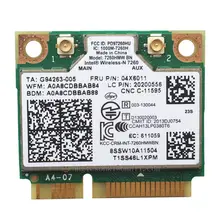 7260HMW+ BT 4,0 MINI-PCI E WLAN CARD беспроводная сетевая карта INTEL 7260BN WIRELESS-N для lenovo 04X6011 K4350 K4250 B5400 M5400 S410 S310 S540