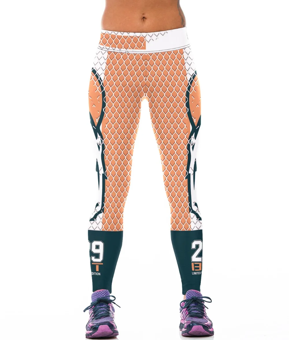 New Pants Women Character 3D Printed Work Out Patchwork