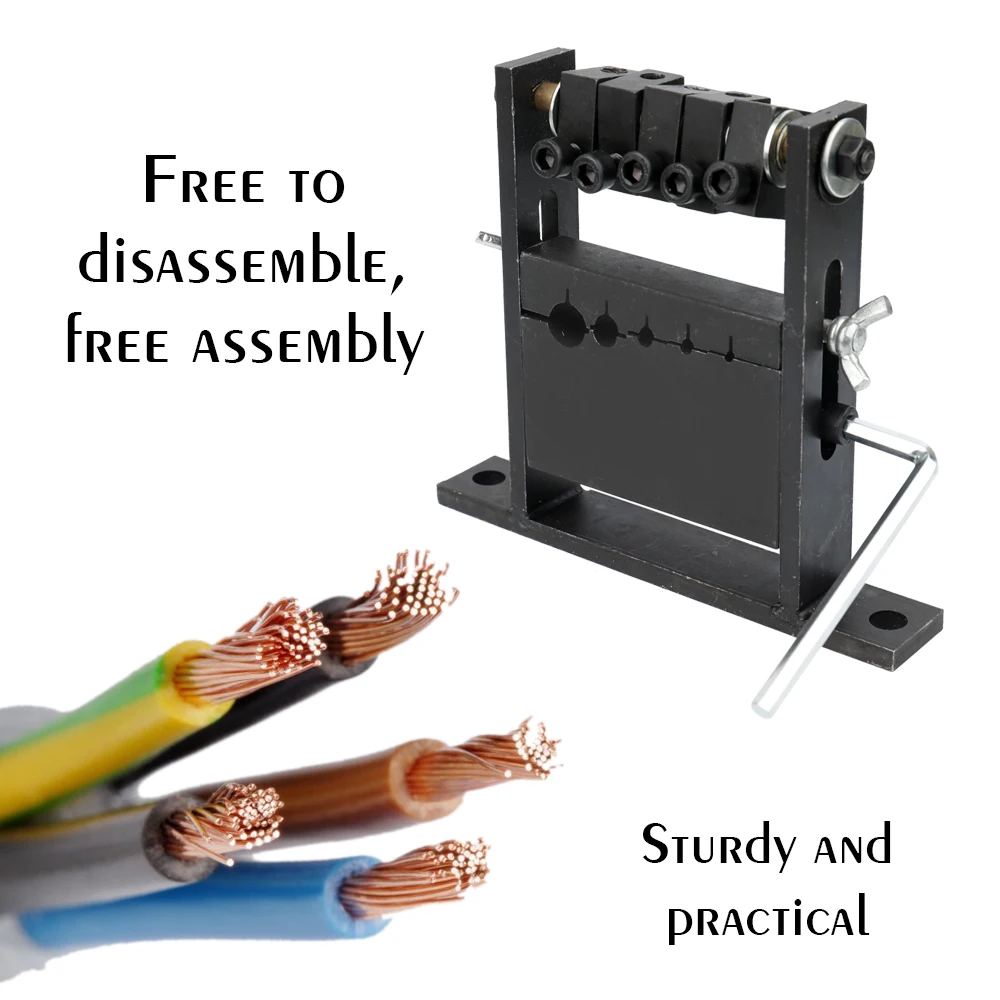 

New 1-30mm Hand Tool Manual Portable Wire Stripping Machine Scrap Cable Peeling Machines Stripper