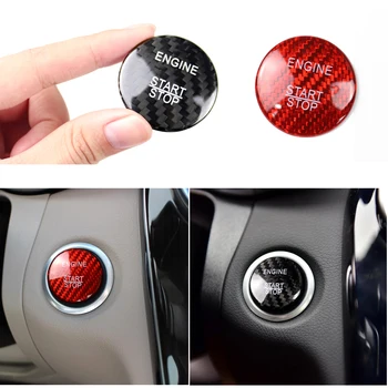 

Carbon Fiber Engine Start Stop Button Cover Sticker ignition switch Trim For Mercedes Benz W205 GLC C Car Models New
