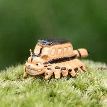 

Miyazaki Hayao Anime My Neighbor Totoro Cat Bus Figures Toys PVC Action Figure Collection Model Toy Micro Landscape for Garden