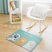 Милый мультфильм кошка накладки-лапки коврик/кухонный Коврик для прихожей Противоскользящий ванная комната Балконный коврик/шкаф ковер