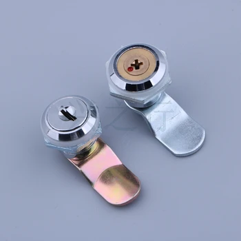 

10pcs MS403 Cylindrical Lock Cross Copper Core Turning Tongue Lock Drawer Lock File Cabinet Lock Outdoor Activity Box Lock