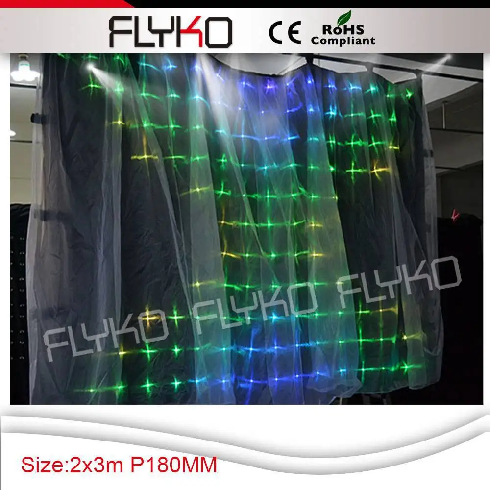 

Free shipping p18 2x3m china suppliers sex video flexible backdrop led curtain cloth