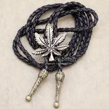 Ковбойский Кожаный Галстук-бабочка в западном стиле с кленовыми листьями, родео, Лариат, Боло, галстуки-бабочки для мужчин, ювелирное изделие, винтажное украшение