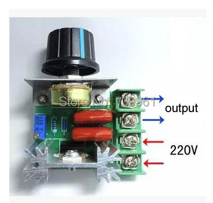 AC220V 2000W SCR Voltage Regulator Dimming Dimmers Speed Controller Thermostat