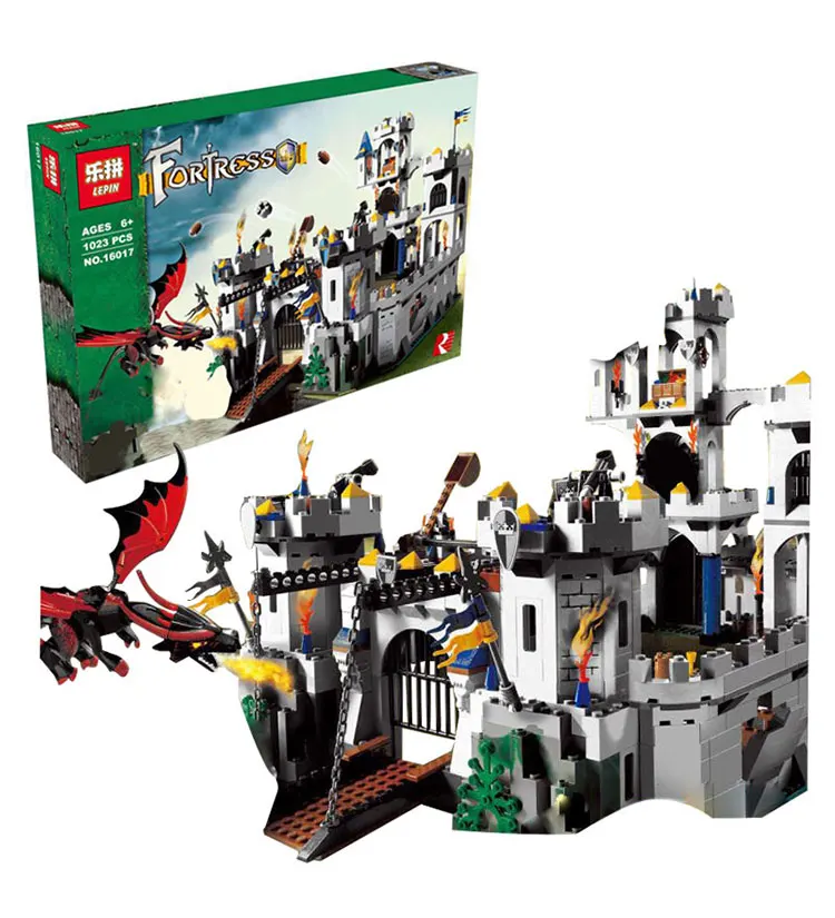 

Lepin 16017 1023Pcs Movie Series King Castle Battle Siege Set Building Block Toys Compatible with Lepin City 7094