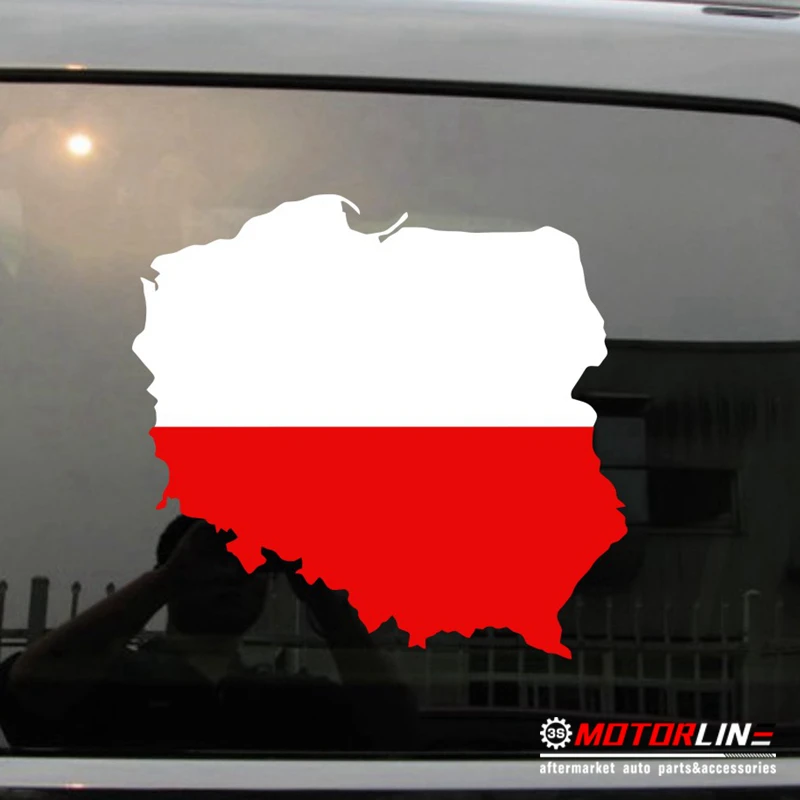 

Map Flag of Poland Decal Sticker Car Vinyl Polska Polish pick size color die cut no background