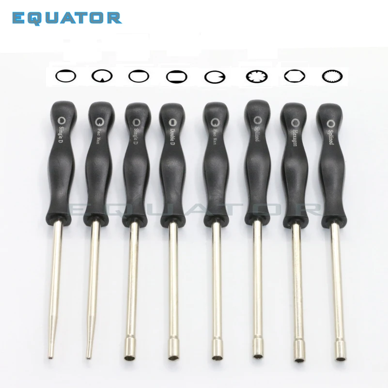8Pcs Carburetor Adjustment Tool Pac Man/Small Head Pac Man/Single D