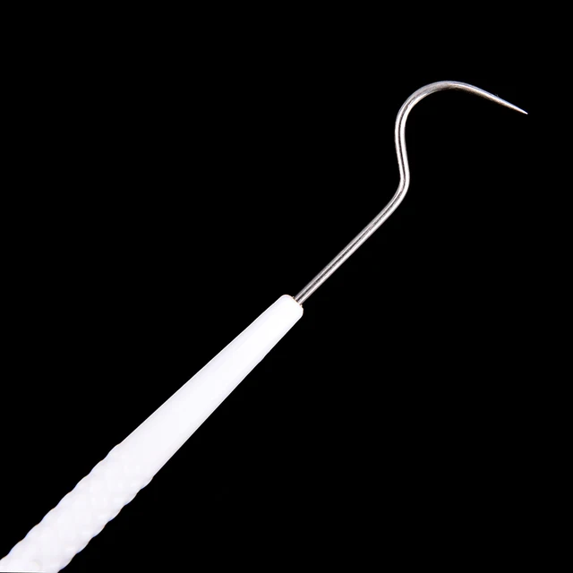 10Pcs One time Temporary Stainless Steel Double Hook Tooth Dental