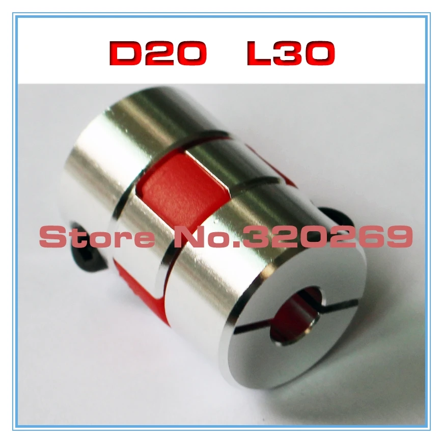 1 шт. Гибкая соединительная муфта для муфты D20 L30 4 мм 5 6 35 7 8 10 1/4 &quot8 до мм|shaft