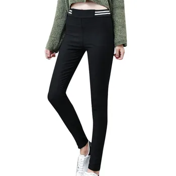 

New women's casual OL office Pencil Trousers Girls's cute Slim Stretch Pants fashion Candy Jeans Pencil Trousers H9