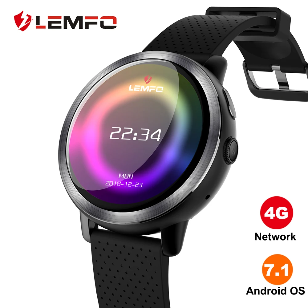 LEMFO LEM8 Smart Watch Android 7.1 LTE 4G Sim WIFI 1.39