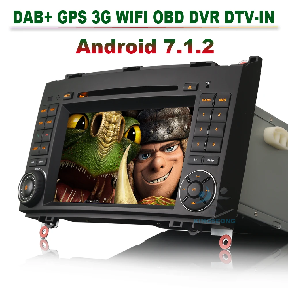 Android 7 1 DAB + авторадио для Mercedes B Class W245 200 Sprinter Viano Vito радио GPS навигация CD DVD mp3 плеер 3G