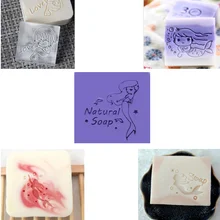 Русалка шаблон ручной работы мыло штамп прозрачный Diy натуральный акрил органическое декоративное мыло изготовление на заказ Печать