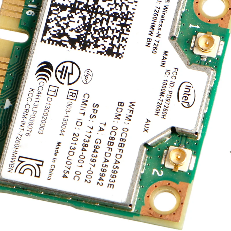 Intel wireless-N 7260HMW BN Половина Mini PCIe PCI-Express WLAN wifi карта модуль