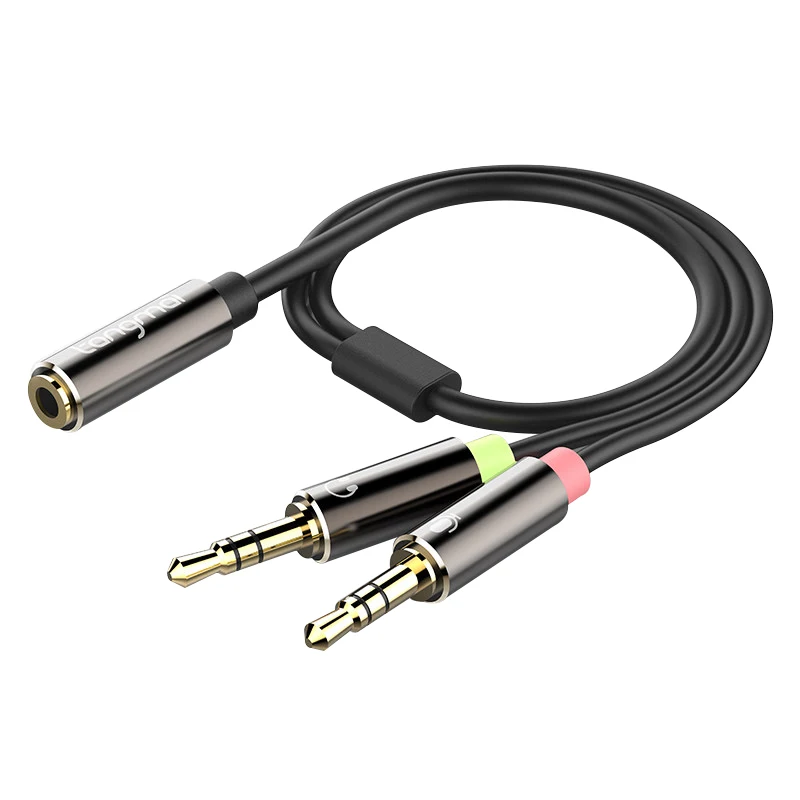 

Computer Microphone 2 in 1 Audio Splitter Adapter 3.5mm Interface Headphone Splitter Computer Earphone Converter Adapter X3