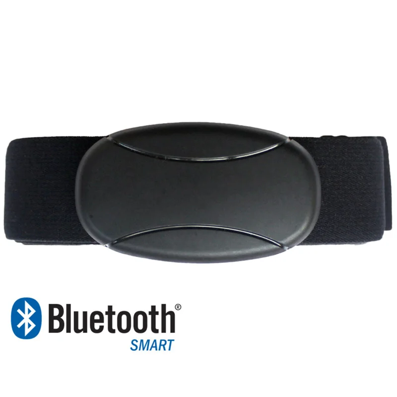 Bluetooth монитор сердечного ритма нагрудный ремень Пульсометр Polar Wahoo Runtastic BLE датчик сердечного ритма измеритель пульса фитнес-браслет - Цвет: Black