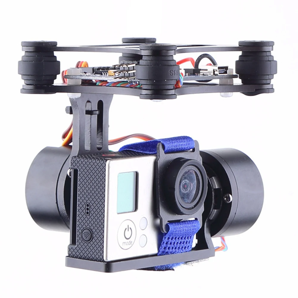 2-Axis Gimbal Stabilizer PTZ Control Aluminum Alloy CNC For RC Drone Portable Easy Install Brushless Camera DJI Phantom | Электроника