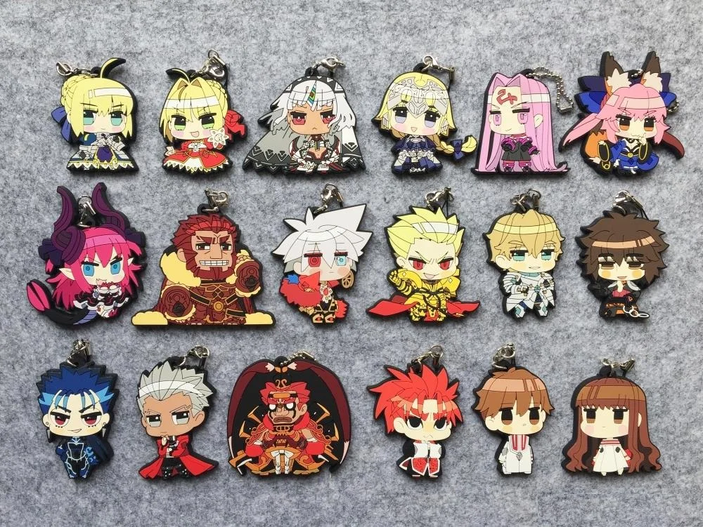 

Fate Grand Order Anime Saber Jeanne Gilgamesh Tamamo no Mae Fate Extra Japanese Rubber Keychain