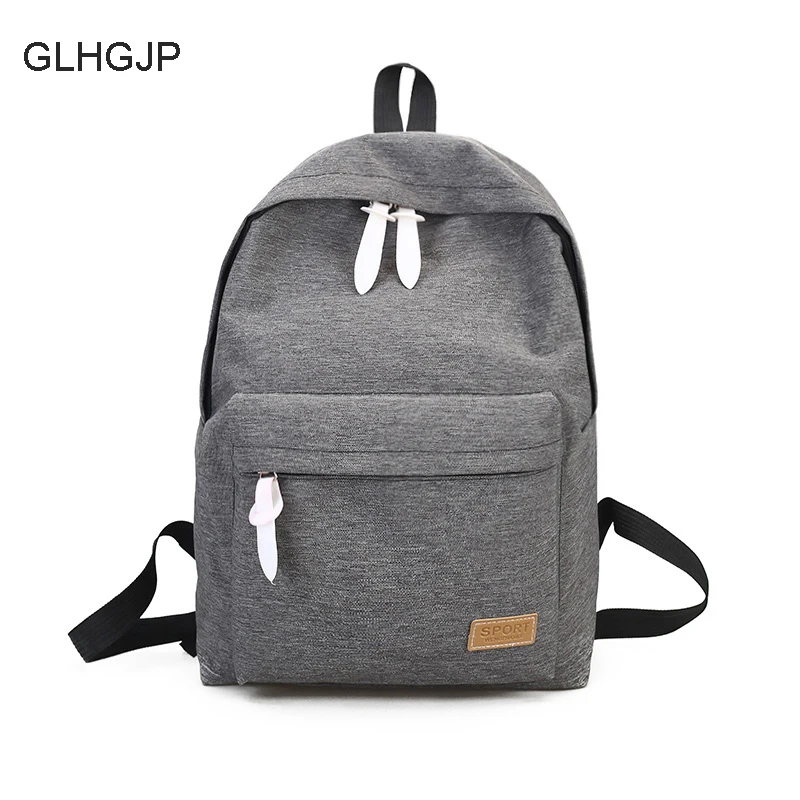 

GLHGJP Fashion Canvas Women Backpack Casual Travel Bag Laptop Preppy Style School Bag For Teenagers Girl Mochila Feminina Bolsa