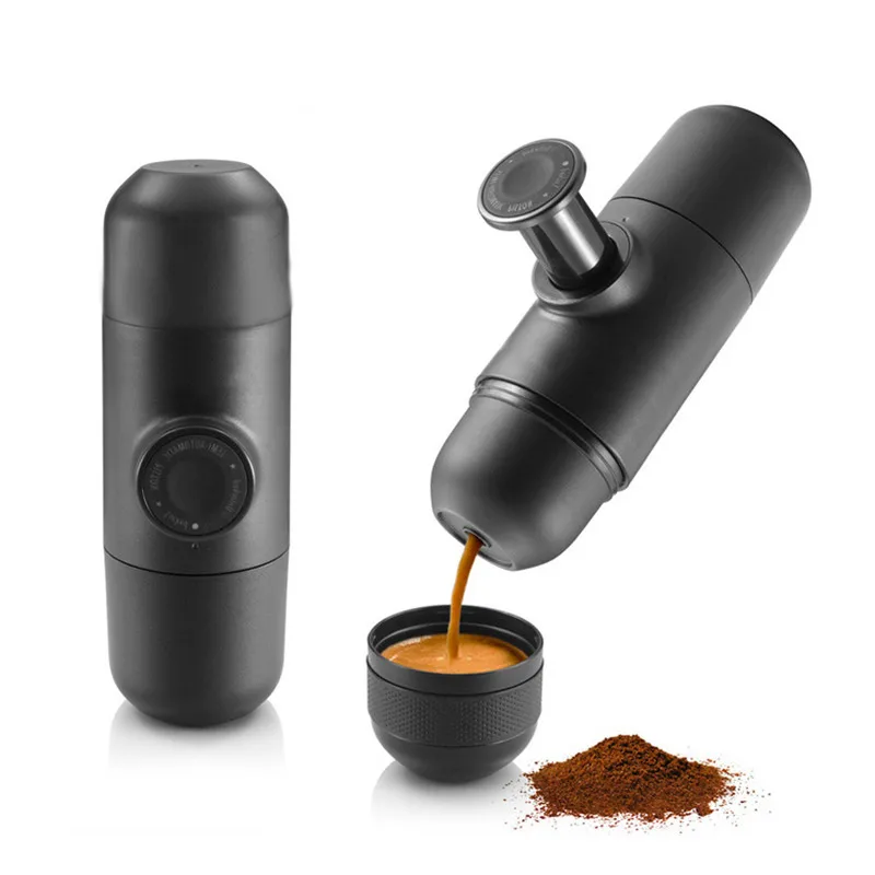 

Outdoor Travel Portable Manual Coffee Maker Mini Hand Pressure Operated Espresso Maker Machine with Cup