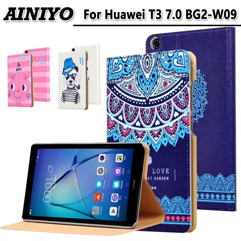 

Print stand case for Huawei MediaPad T3 7.0 BG2-W09 WIFI 7"Tablet PC Honor Play Pad 2 7.0 protective case with 3