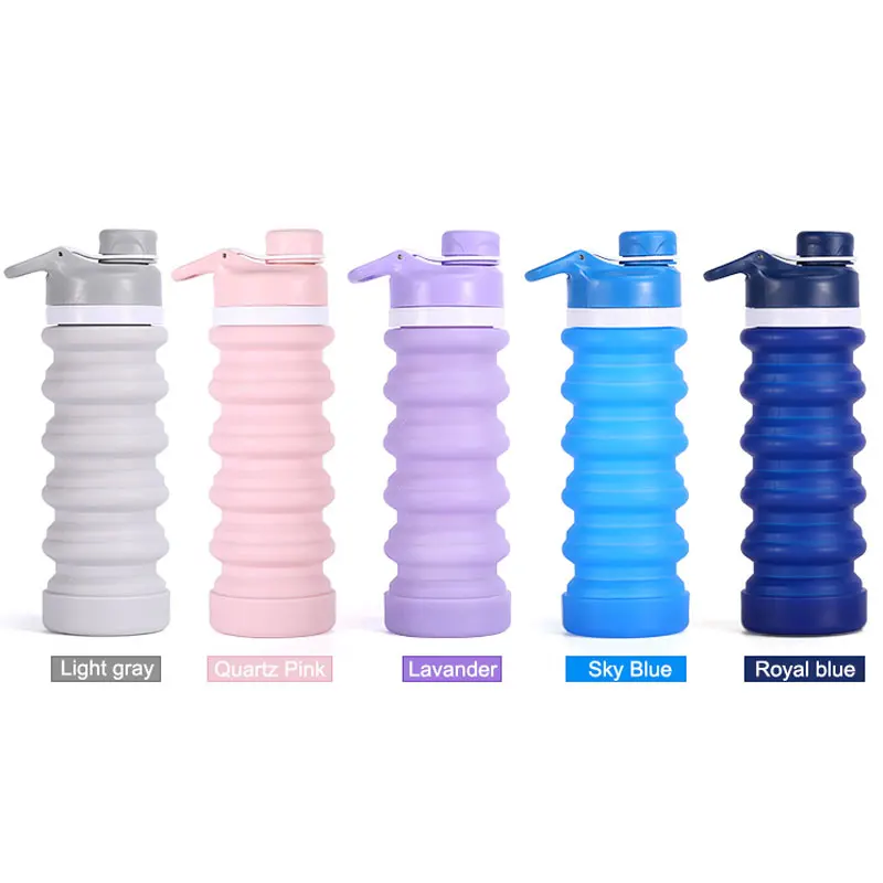 Botellas кемпинг бутылка для воды портативный спиральный выдвижной складной Открытый Дорожный инструмент складной Спорт Силиконовые бутылки