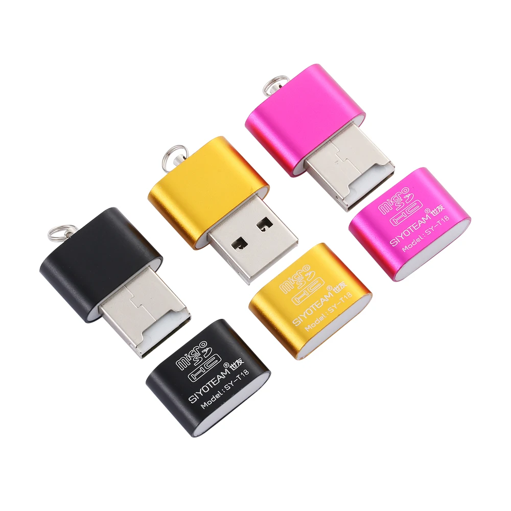 Красочный портативный мини USB 2,0 Micro SD TF кард-ридер адаптер флэш-накопитель адаптер для Micro SD высокое качество