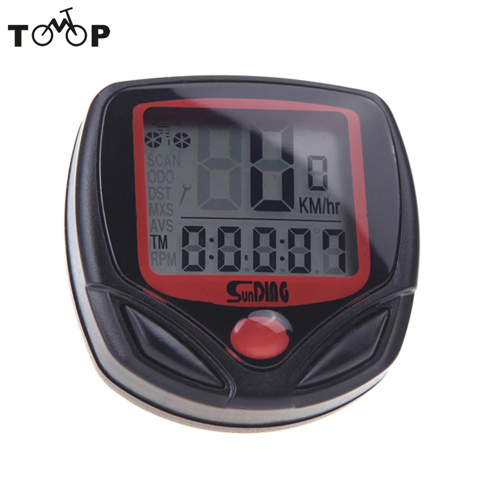 

Sunding Multifunction 23 Functions Digital LCD Backlight Wired Bike Bicycle Cycle Computer Bike Odometer Speedometer SD-546AE