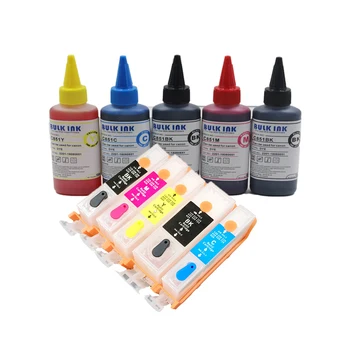 

CISSPLAZA 1set PGI520 CLI521 Refill ink Cartridge compatible for canon MP540 MP550 MP560 MP620 MP620B MP630 MP640 MX860 MX870