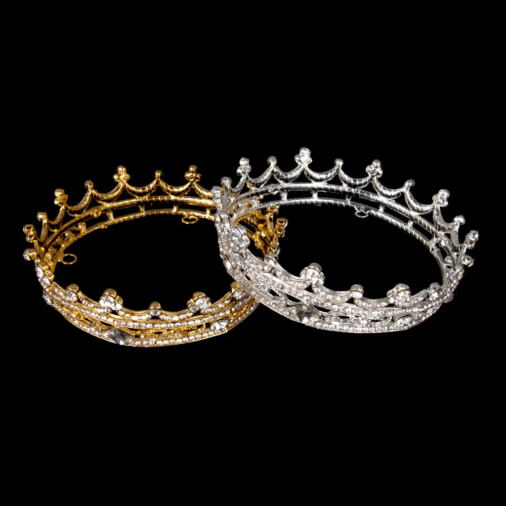 

1pc Women Elegant Queen Princess Head Piece Tiara Crown Crystal Bride Hairband Wedding Jewelry couronne de mariage High Quality