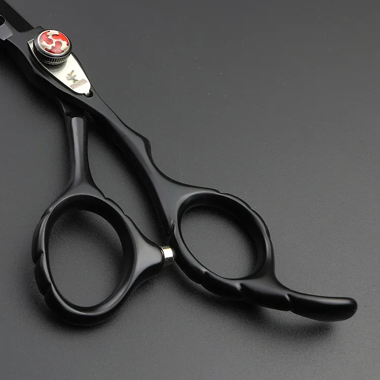 Черный 440C парикмахерские ножницы для резки и истончения 6 дюймов инструменты для моделирования набор ножниц