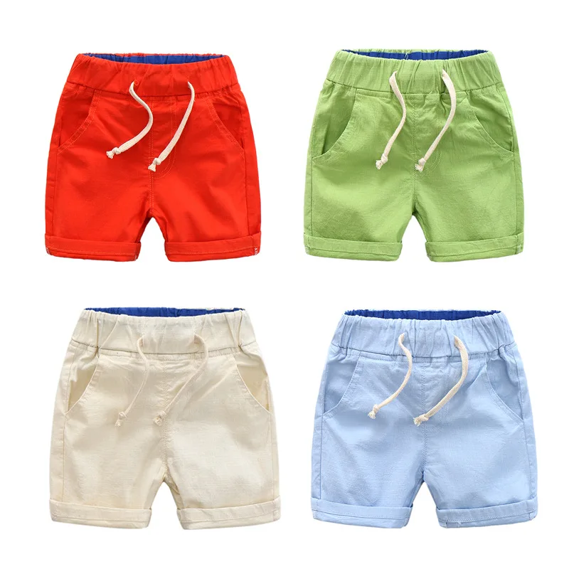 

BibiCola Summer Boys Shorts Cotton For Girls Shorts Children's Sports Boys Beach Shorts Kids Boys Short Motion Pants 2-7Y