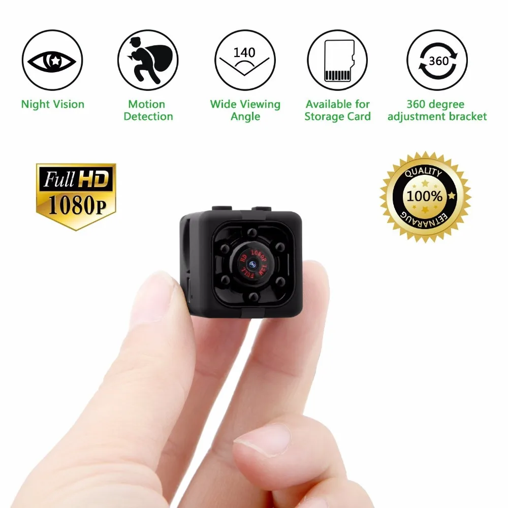 

SQ11 Mini Camera Espia Full HD 1080P Secret Camera Night Vision Mini DVR Motion Detection Small Camera Video Cam PK SQ13 SQ12