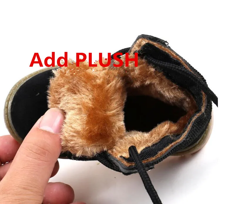 Plush children cotton snow boots-20
