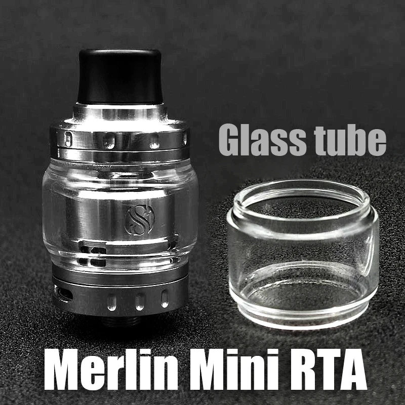 

Original VapeSoon Replacement Extend Glass Tube For Merlin Mini RTA 24mm Atomizer Glass tank