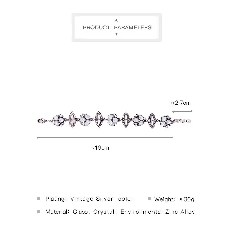 JOOLIM Нежный Хрусталь Браслет привлекательный Романтический винтажный браслет Прямая поставщик