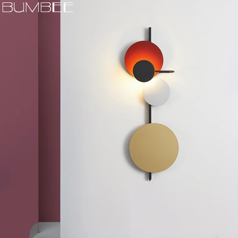 Nordic Colour Luxury LED Wall Lights for Home Lustre Hotel Hall Iron Cafe Art Wall Sconce Light Lof - 33045471001