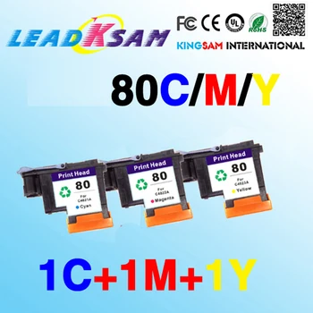 

3x Printhead compatible For hp80 C/M/Y replacement for 80 C4821 C4822 C4823 Designjet 1000 1000plus 1050 1055 printer