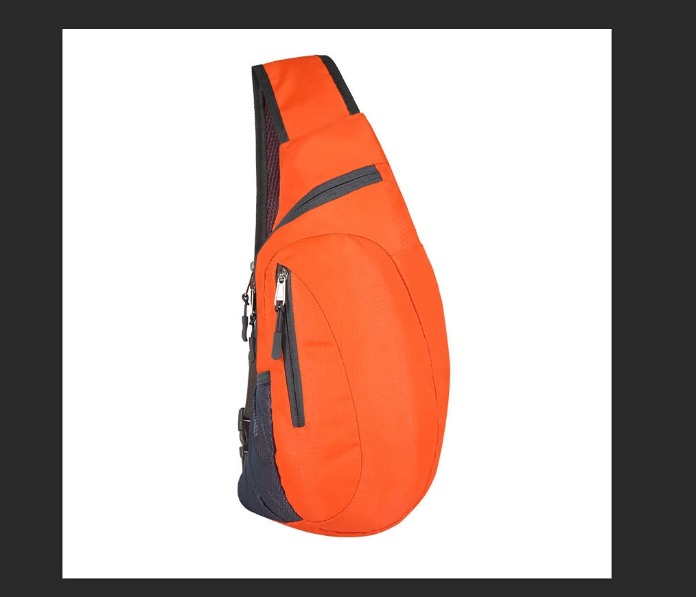 Мужская нагрудная сумка, водонепроницаемая сумка для путешествий, спортивная сумка через плечо, нагрудная сумка для альпинизма, сумка для мобильного телефона, поясная сумка - Цвет: F