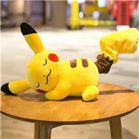 GGS 50cm Running,40cm Lying Cute Pikachu TV Figure Cartoon Plush Toy Soft Stuffed Doll Animal Home Decor Child Friend gift - Цвет: Lying