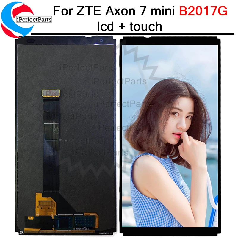 5 2 &quotНовый ЖК-дисплей Amoled для ZTE Axon 7 mini b2017 b2017G Полный + фотодетали axon | Мобильные