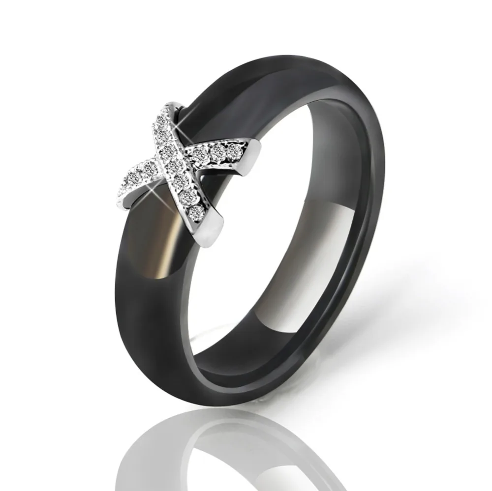 Модный дизайн женский ювелирный набор Кристальные кольца X и u образные серьги