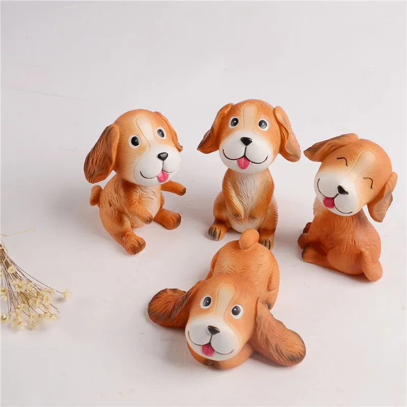 Cute MiNi Dog Resin Figurines Models Child Gift Small Dog Home Desktop