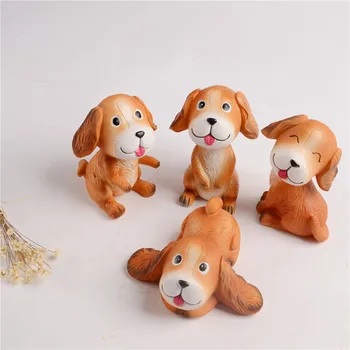

Cute MiNi Dog Resin Figurines Models Child Gift Small Dog Home Desktop Decoration Resin Mediterranean Style Statue Crafts